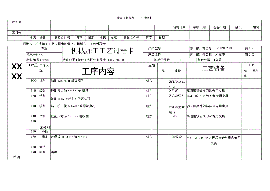 左支座机械加工工艺过程卡.docx_第2页