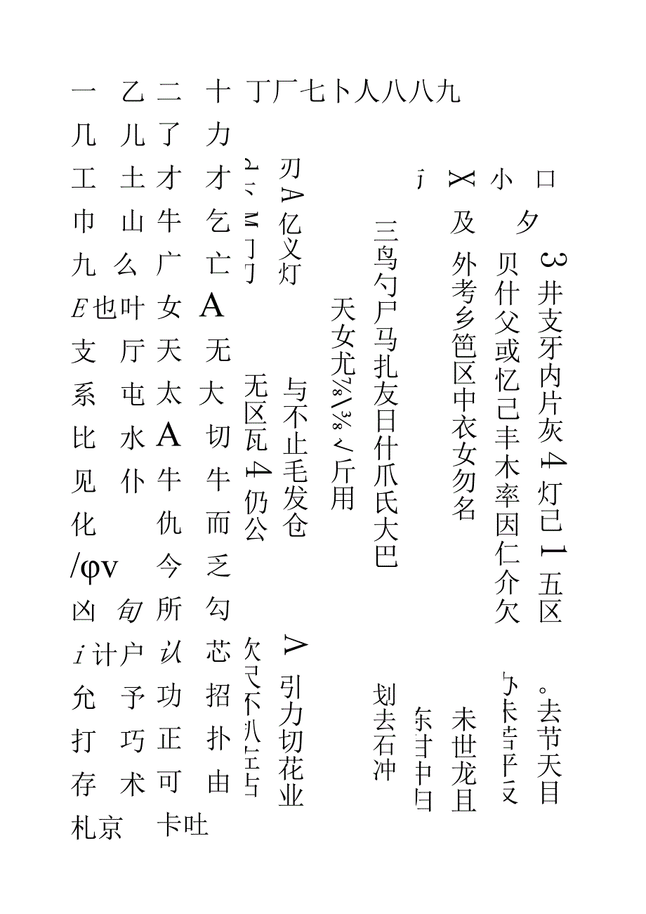 常用汉字行楷字帖.docx_第1页