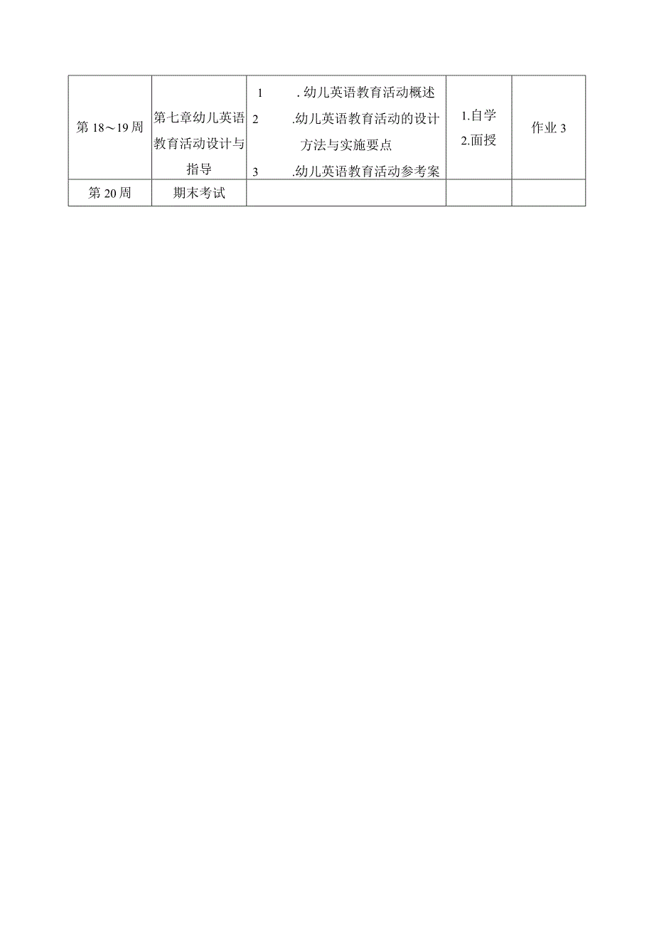 幼儿语言教育活动设计与指导课程学习进度安排.docx_第2页