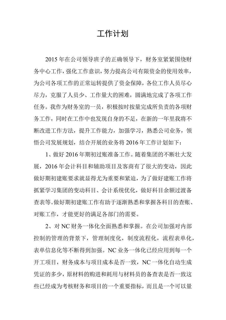 建工企业财务人员年工作计划.docx_第1页