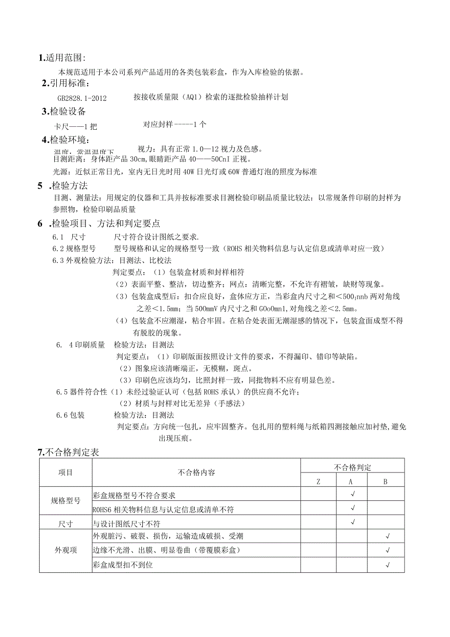 彩盒检验规范V1.5.docx_第1页