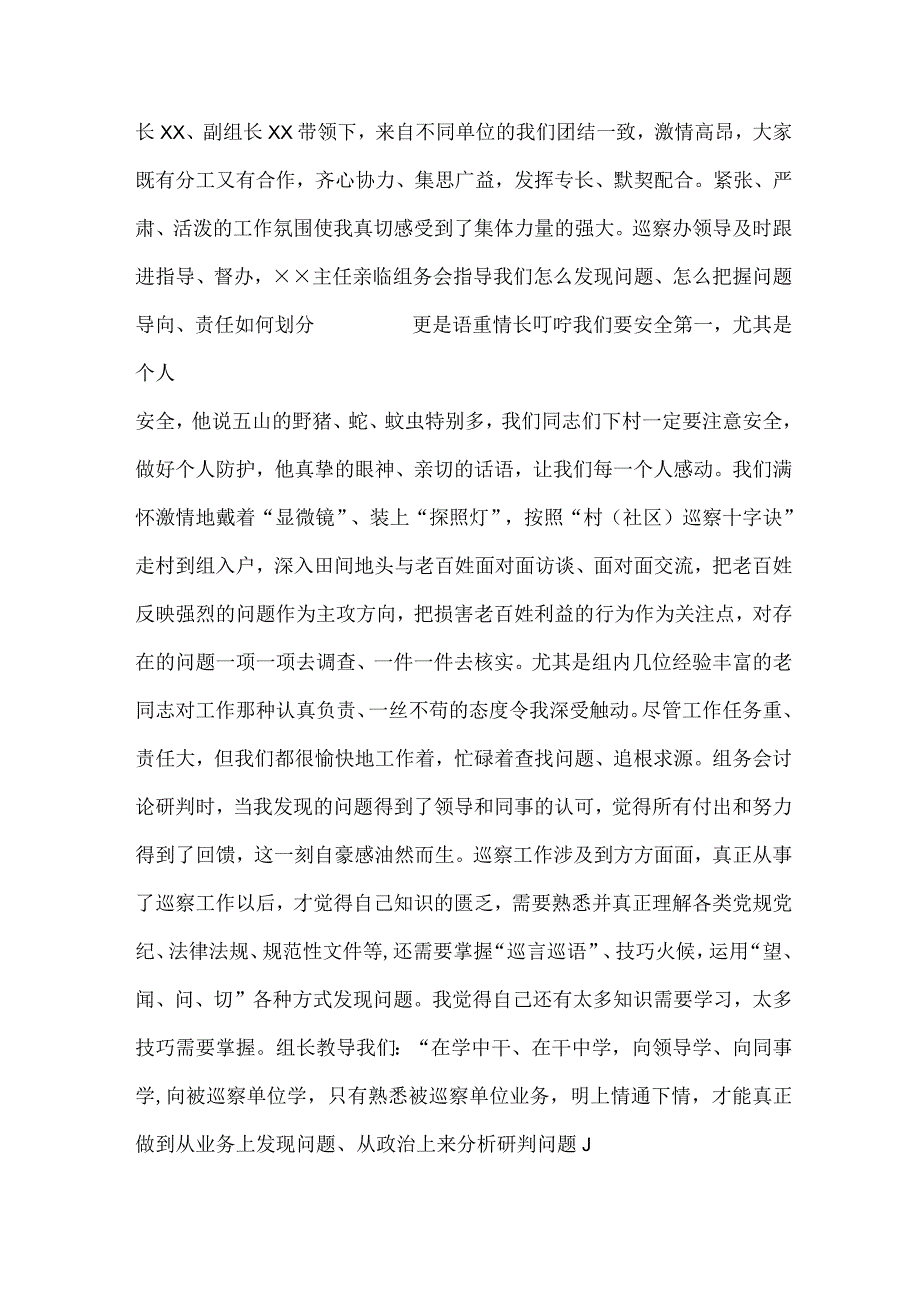 新编全省2023年纪检巡察组巡检工作个人心得体会 （合集8份）.docx_第2页