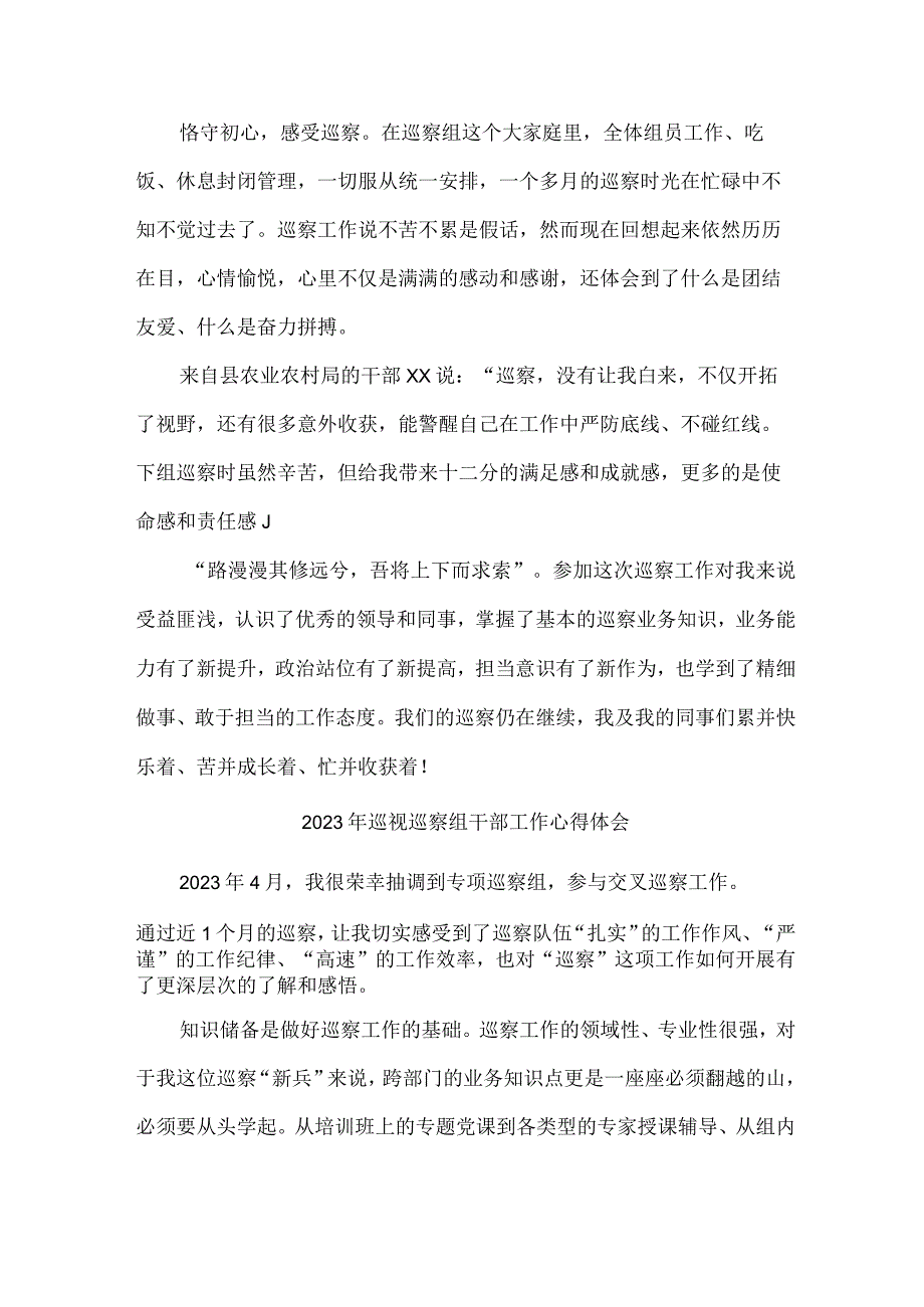 新编全省2023年纪检巡察组巡检工作个人心得体会 （合集8份）.docx_第3页