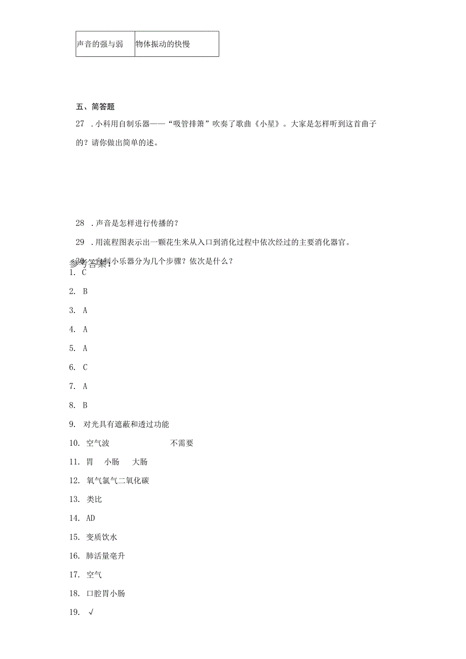 教科版四年级上册科学期中测试题12单元.docx_第3页