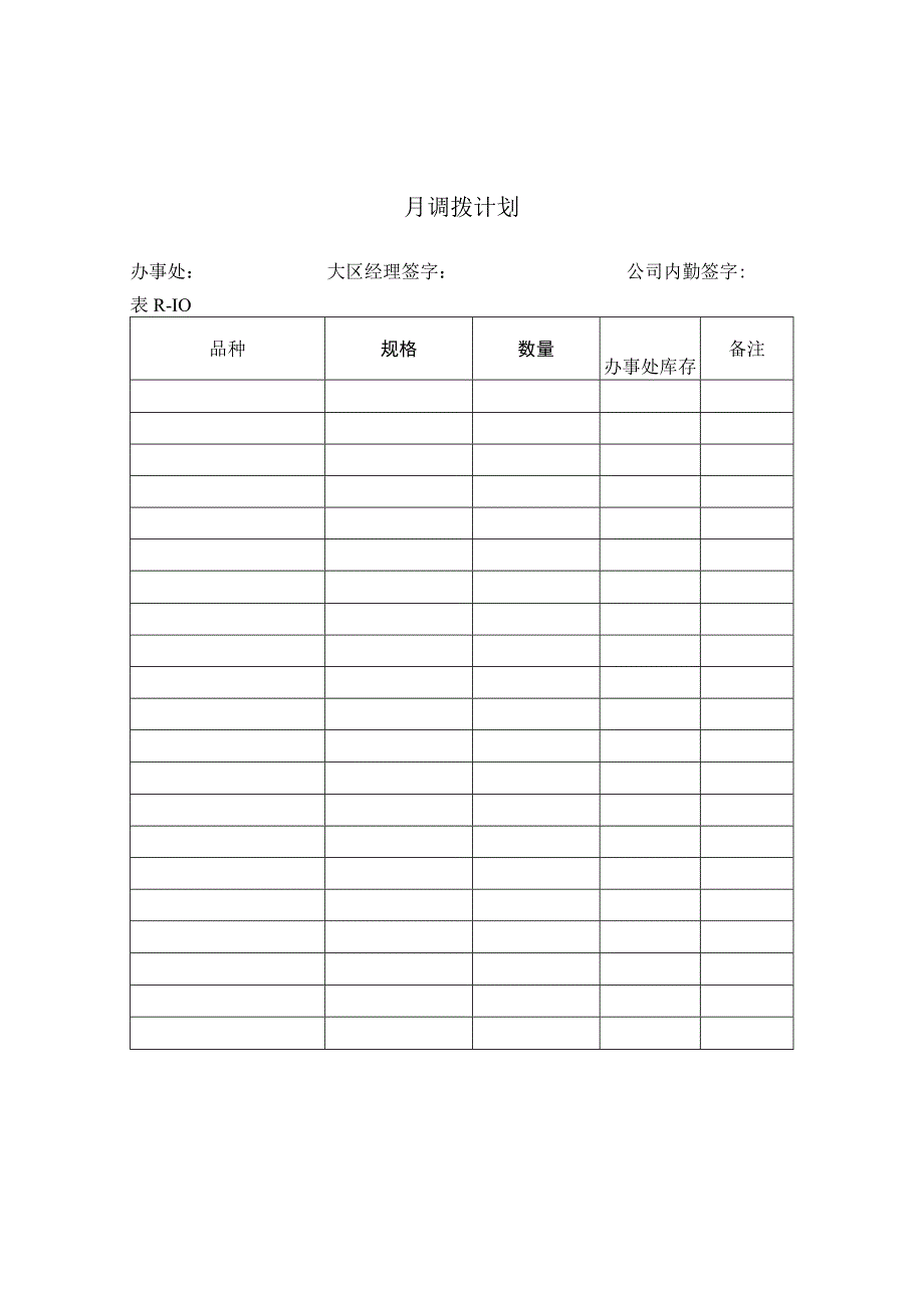 月调拨计划表.docx_第1页