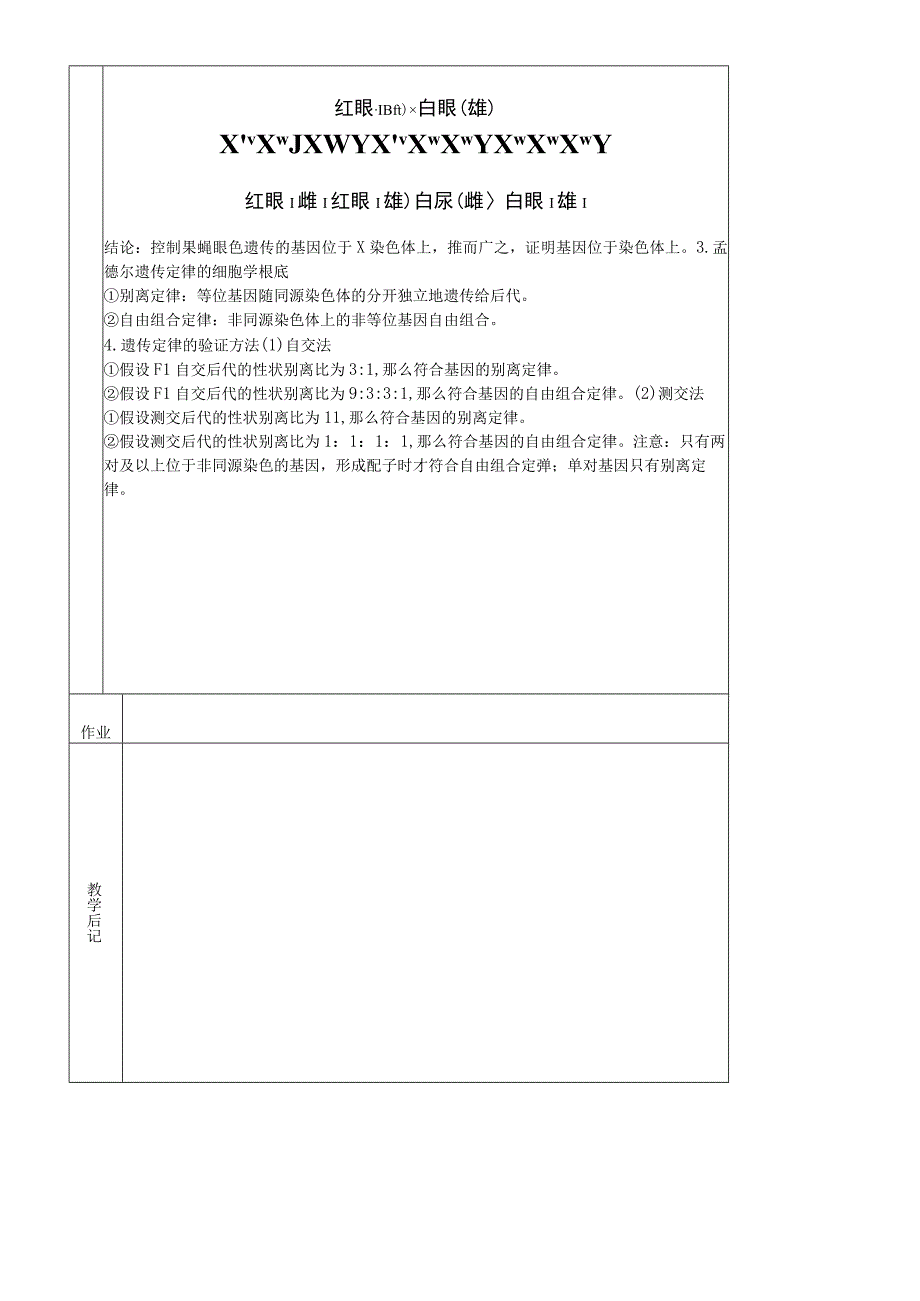 必修二第二章第2节 基因在染色体上（教案）.docx_第2页