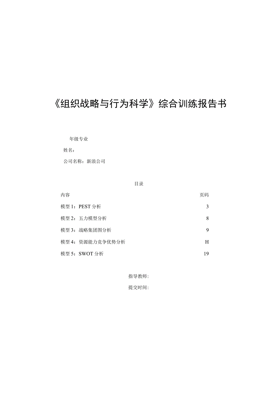 新浪公司-组织战略分析.docx_第1页