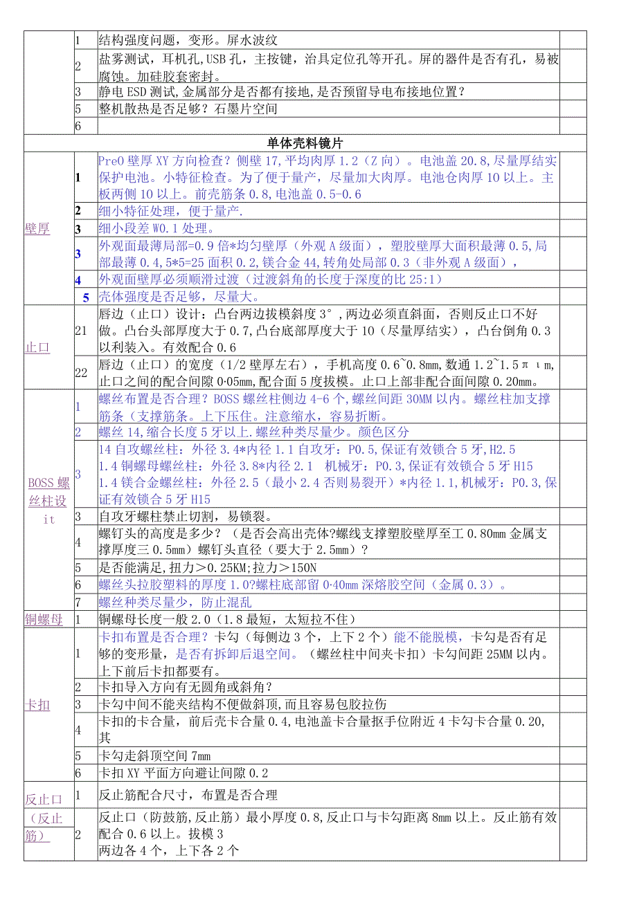 手机结构设计检查表.docx_第2页