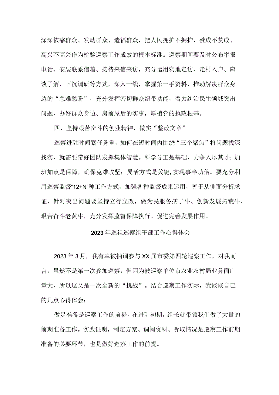 新编全区2023年纪检巡察组巡检工作个人心得体会 （汇编八份）.docx_第3页