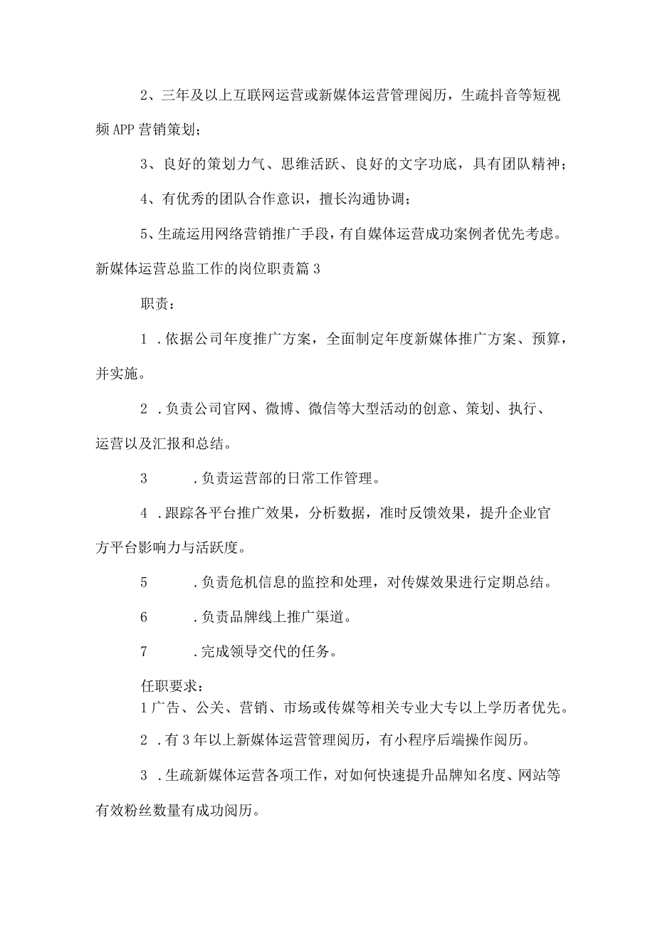 新媒体运营总监工作的岗位职责.docx_第3页