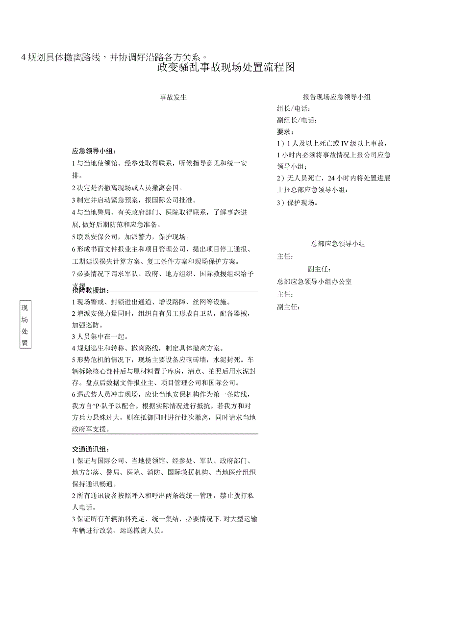 政变骚乱事故现场处置流程图.docx_第1页