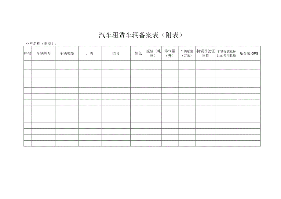 汽车租赁车辆备案表（附表）.docx_第1页