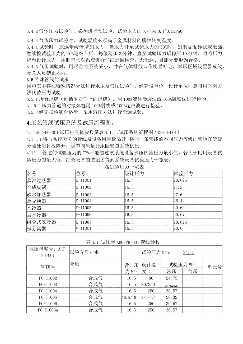 氨合成装置高压管道试压专项施工方案.docx_第3页