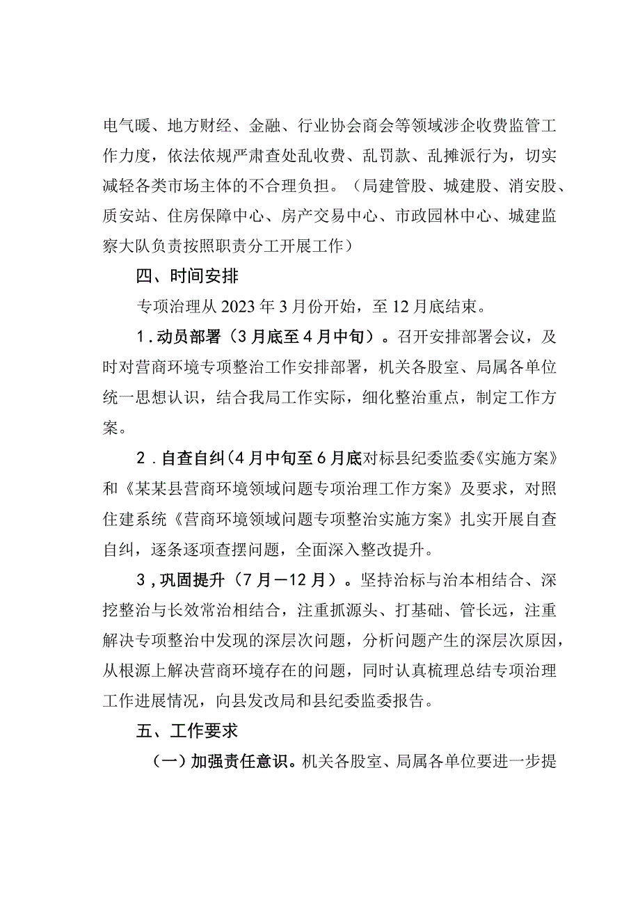 某某县住建系统2023年度营商环境领域问题专项整治工作方案.docx_第3页