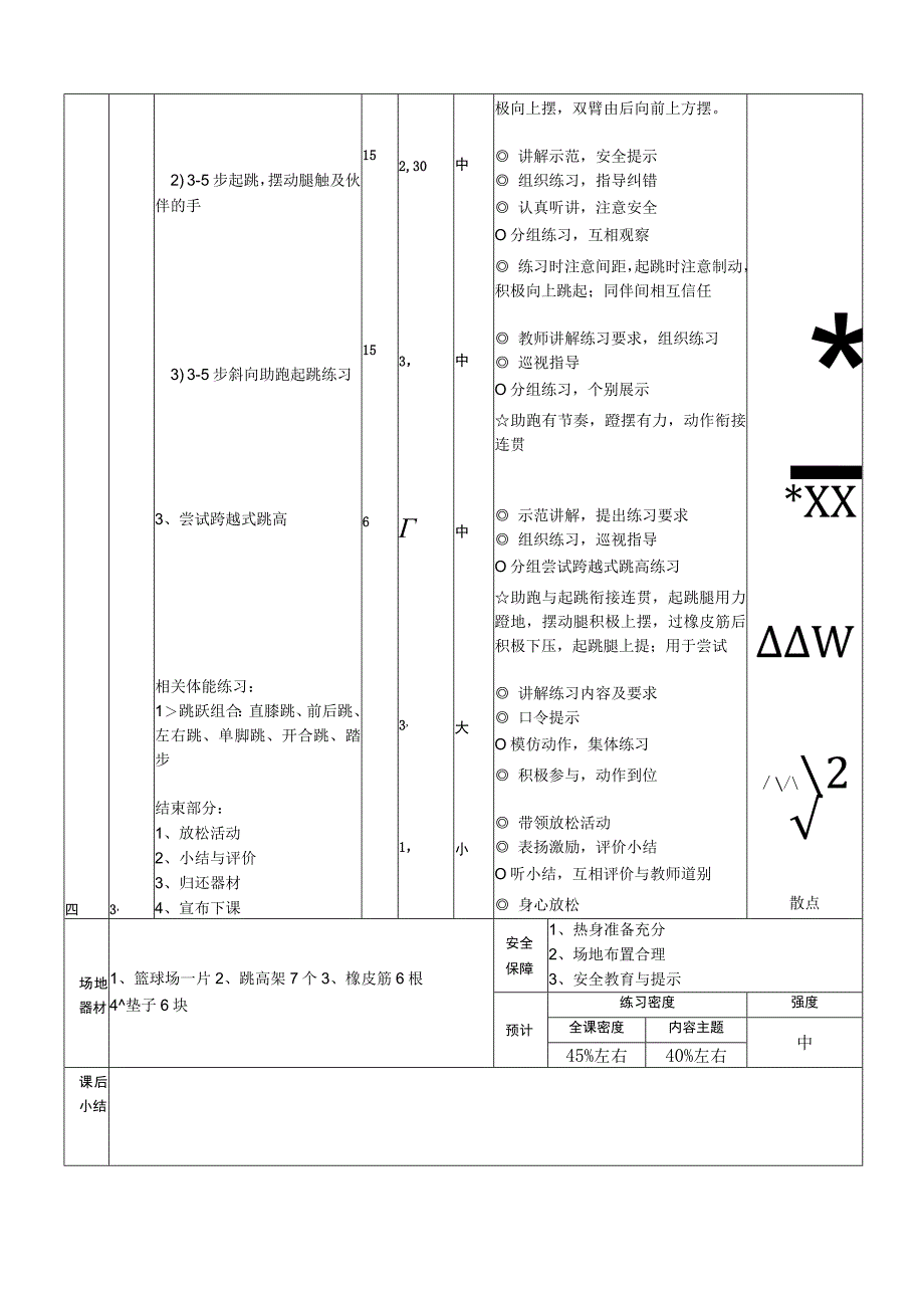 水平四七年级体育跨越式跳高教案附教学反思.docx_第2页