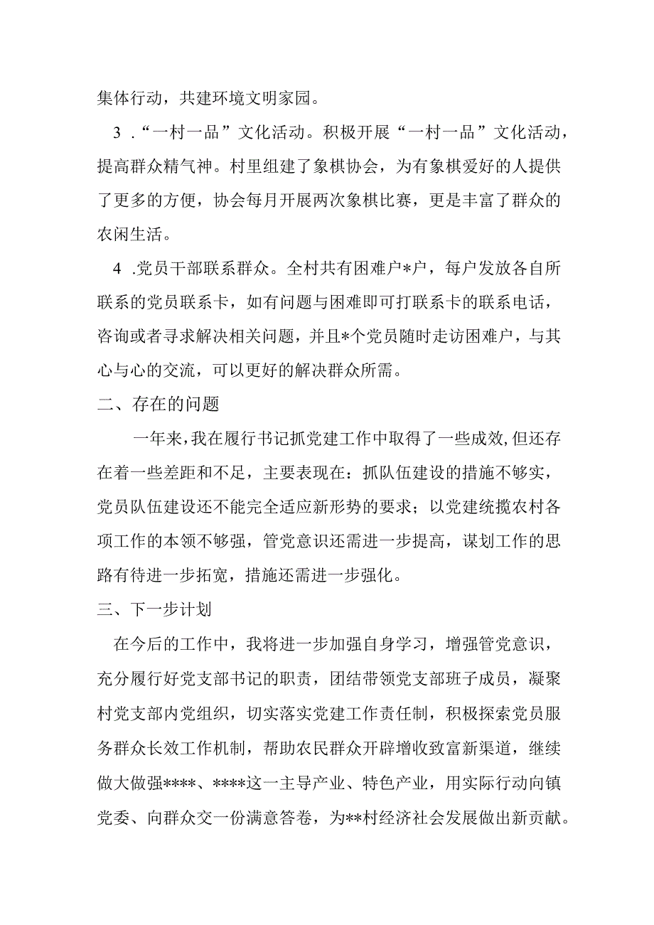 某农村支部书记2022年抓党建工作述职报告.docx_第3页