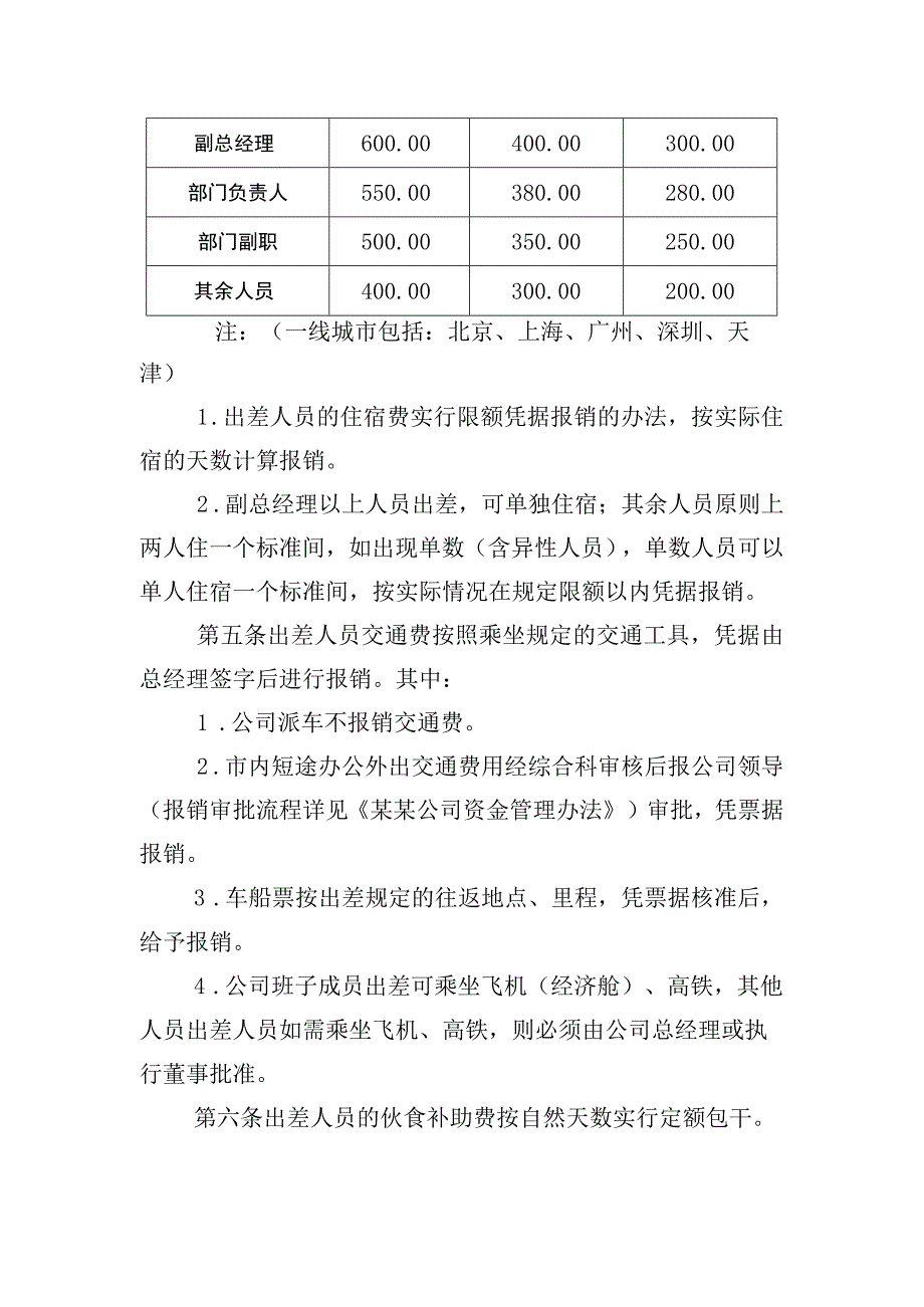 某某水务公司差旅费报销办法范本.docx_第2页