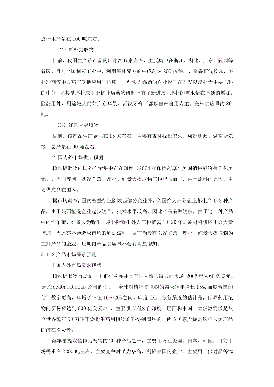 淫羊藿厚朴红景天植物提取物市场分析.docx_第2页