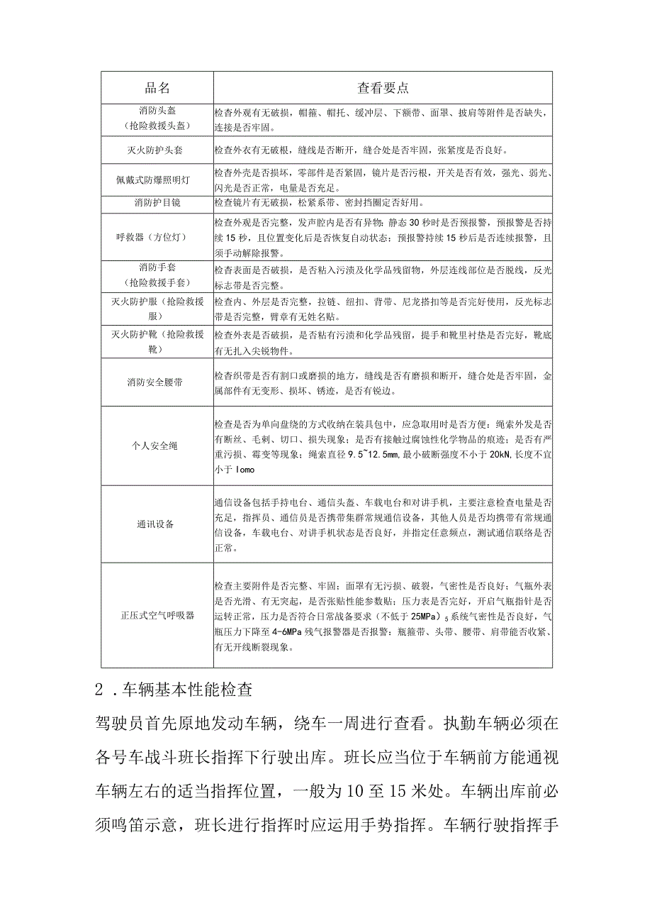 消防员执勤交接班流程、战备检查流程、个人防护装备要求.docx_第3页