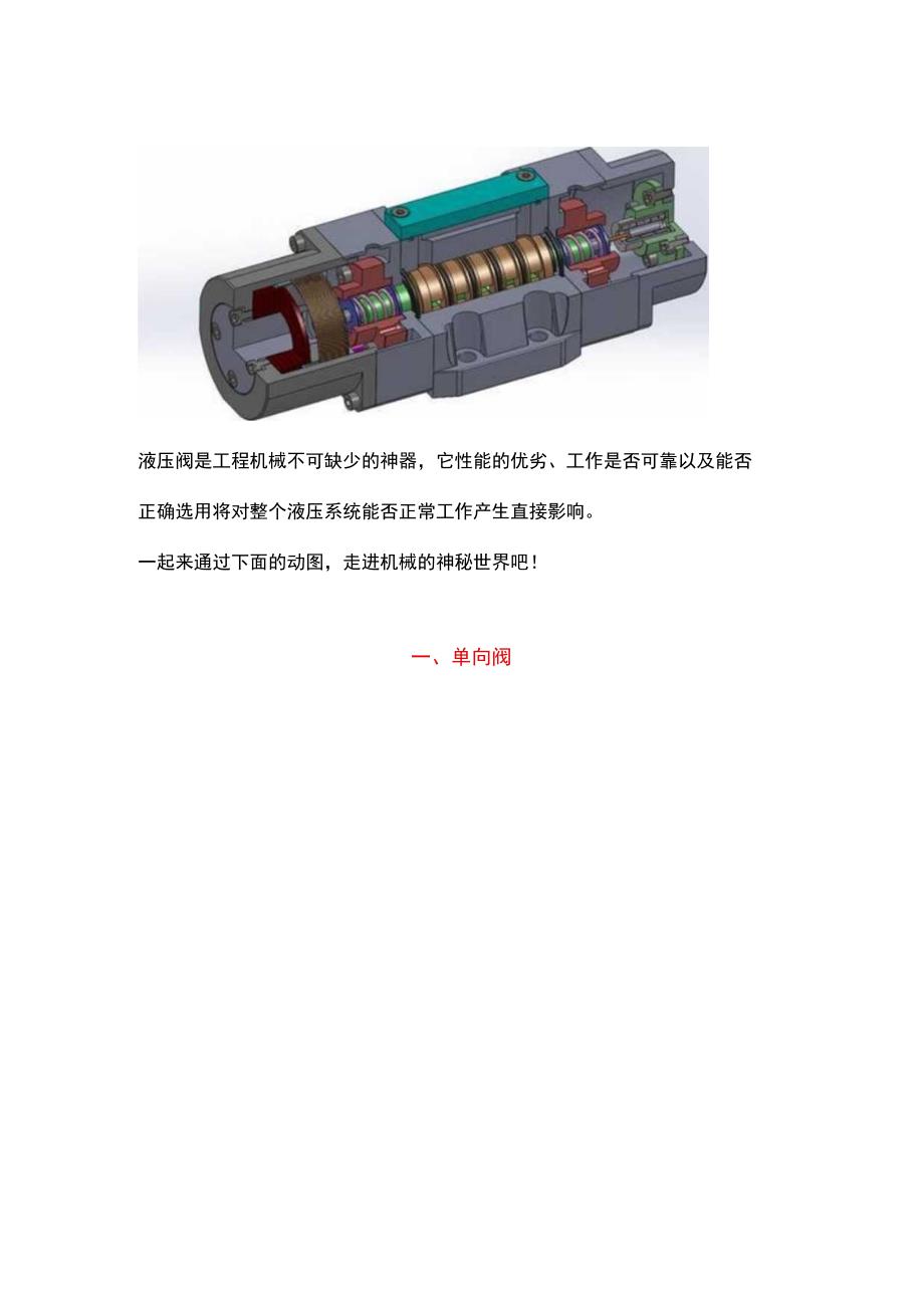 液压阀结构、工作原理动画合集非常全面！.docx_第1页