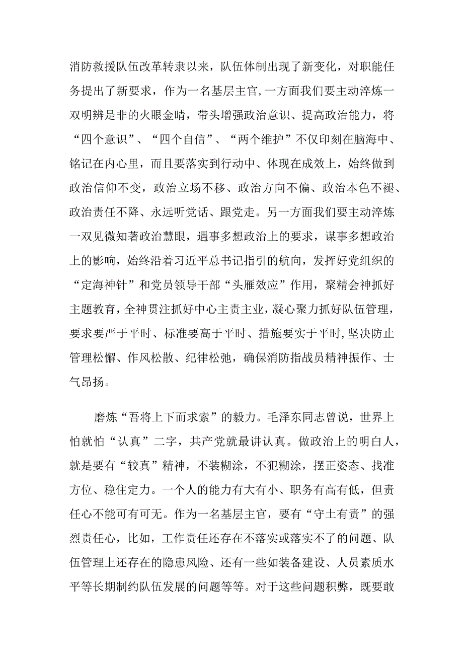 消防救援站指战员二十大心得体会与发言材料.docx_第2页