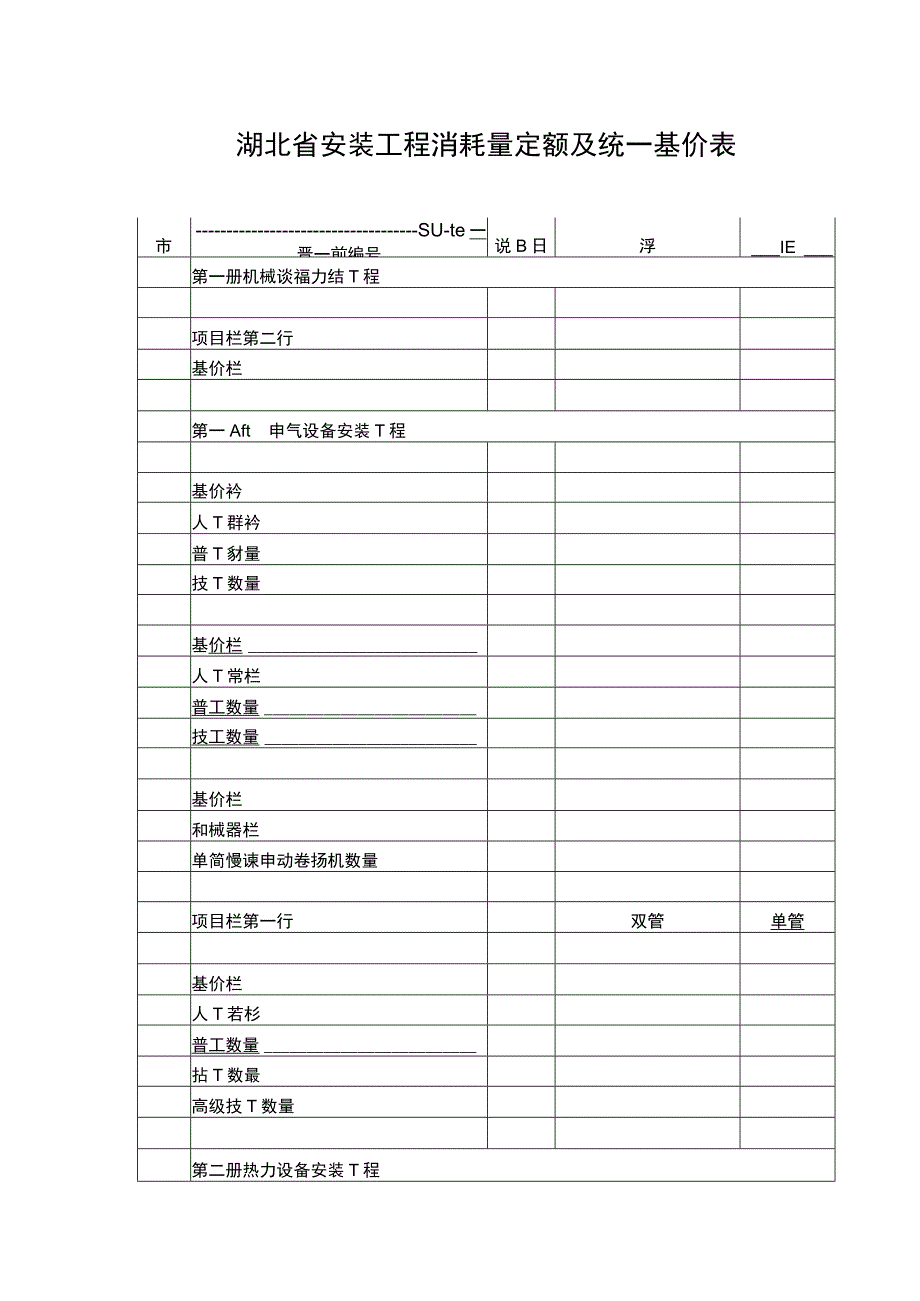 湖北省安装工程消耗量定额及统一基价表.docx_第1页