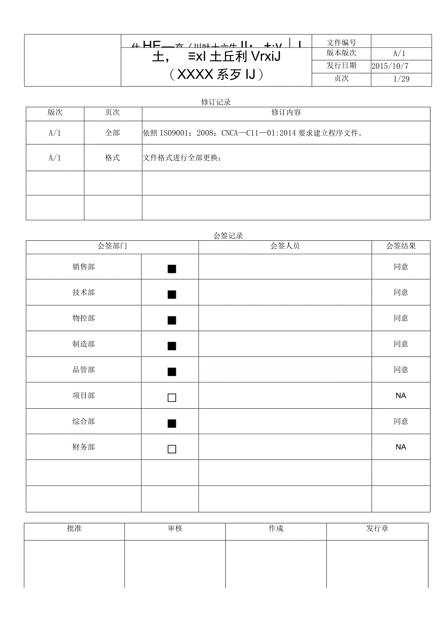 生产一致性控制计划(模板)(共30).docx_第1页