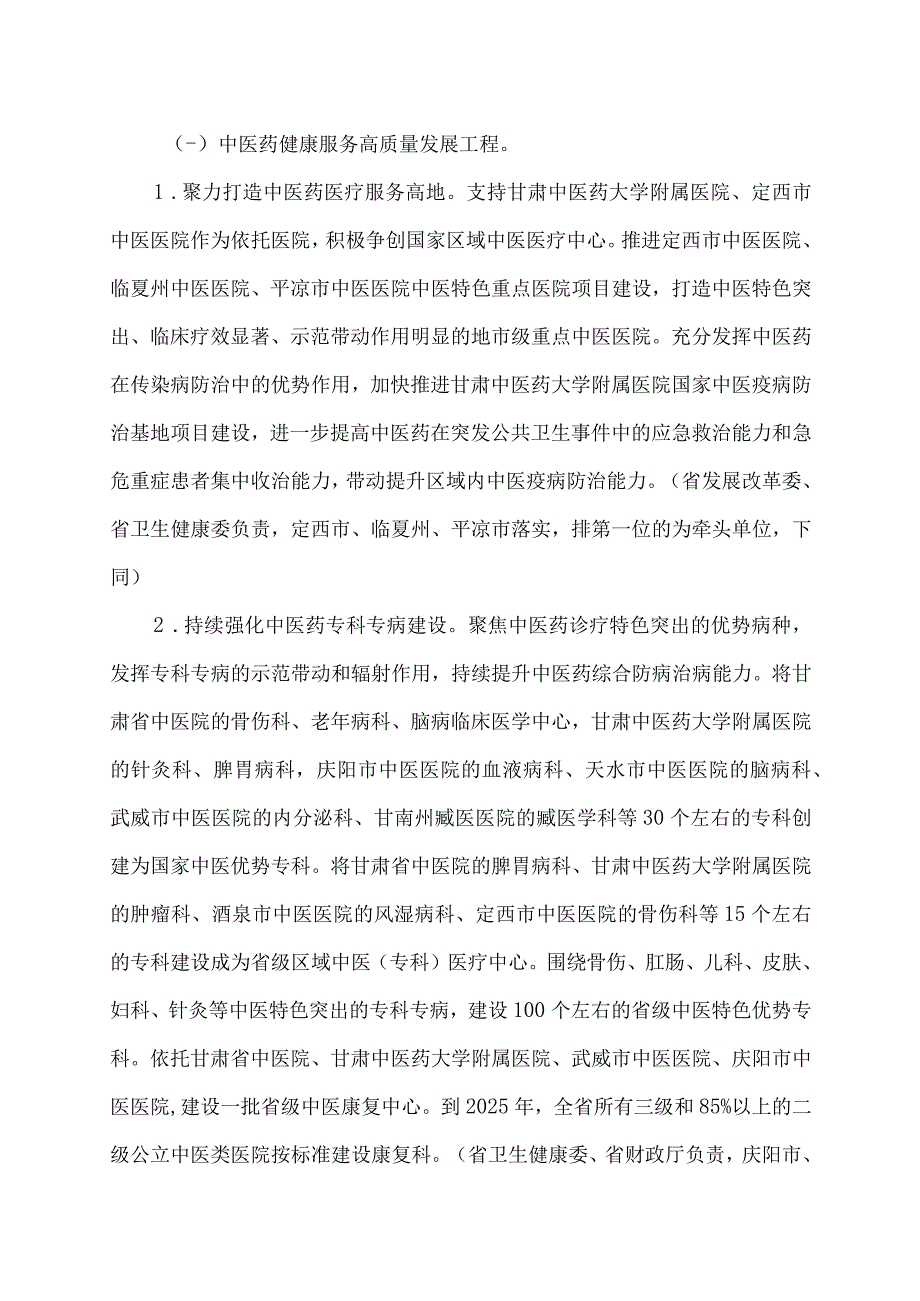 甘肃省中医药振兴发展重大工程实施方案（2023年）.docx_第2页