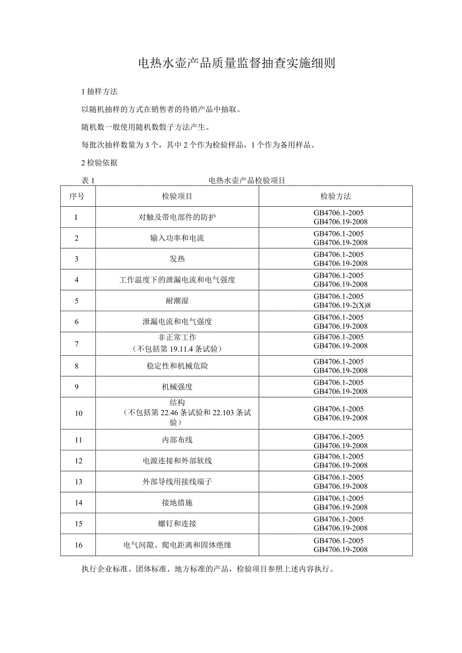 电热水壶产品质量监督抽查实施细则.docx_第1页