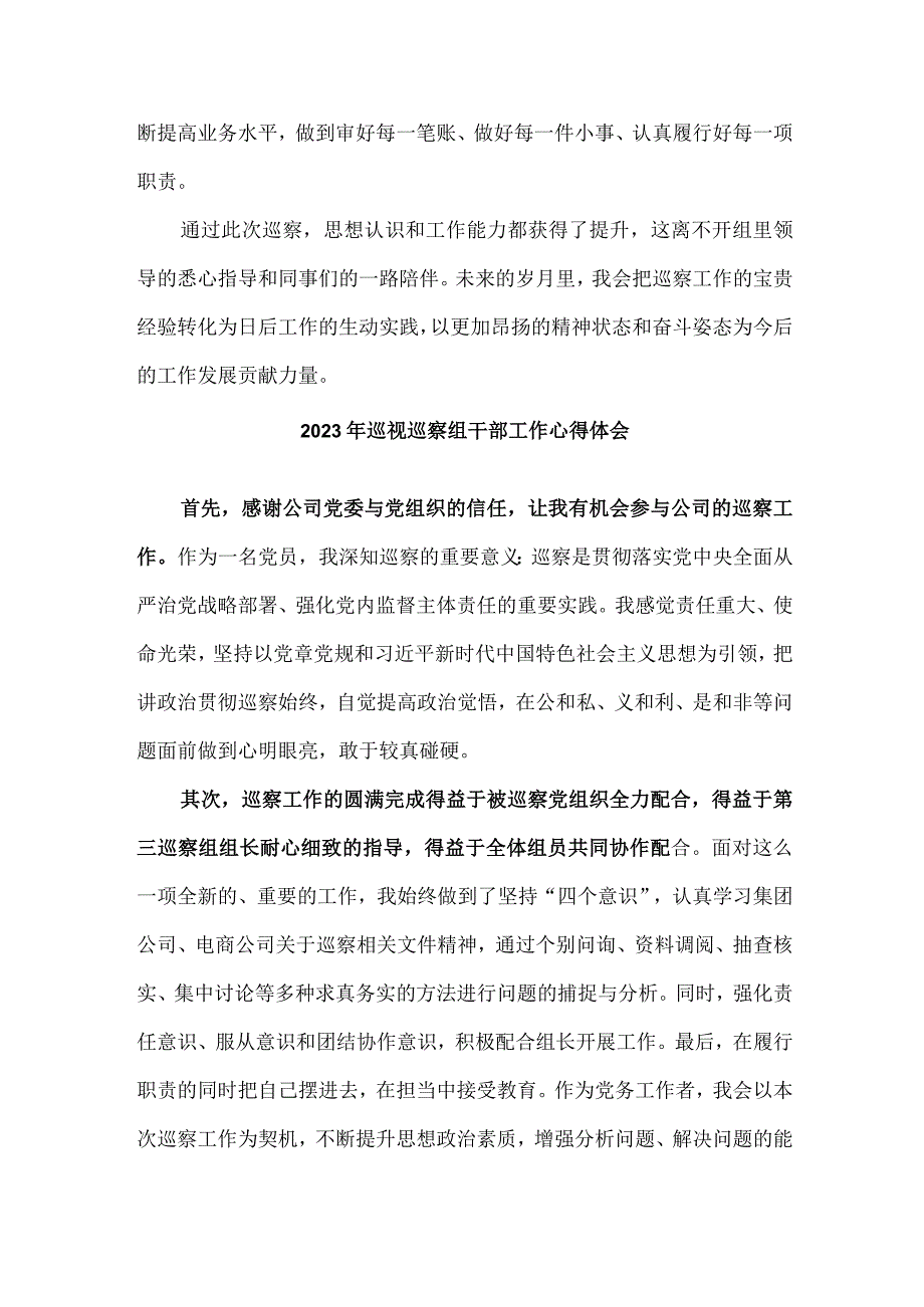 疾控中心2023年纪检巡察组巡检工作心得体会 合计7份.docx_第2页