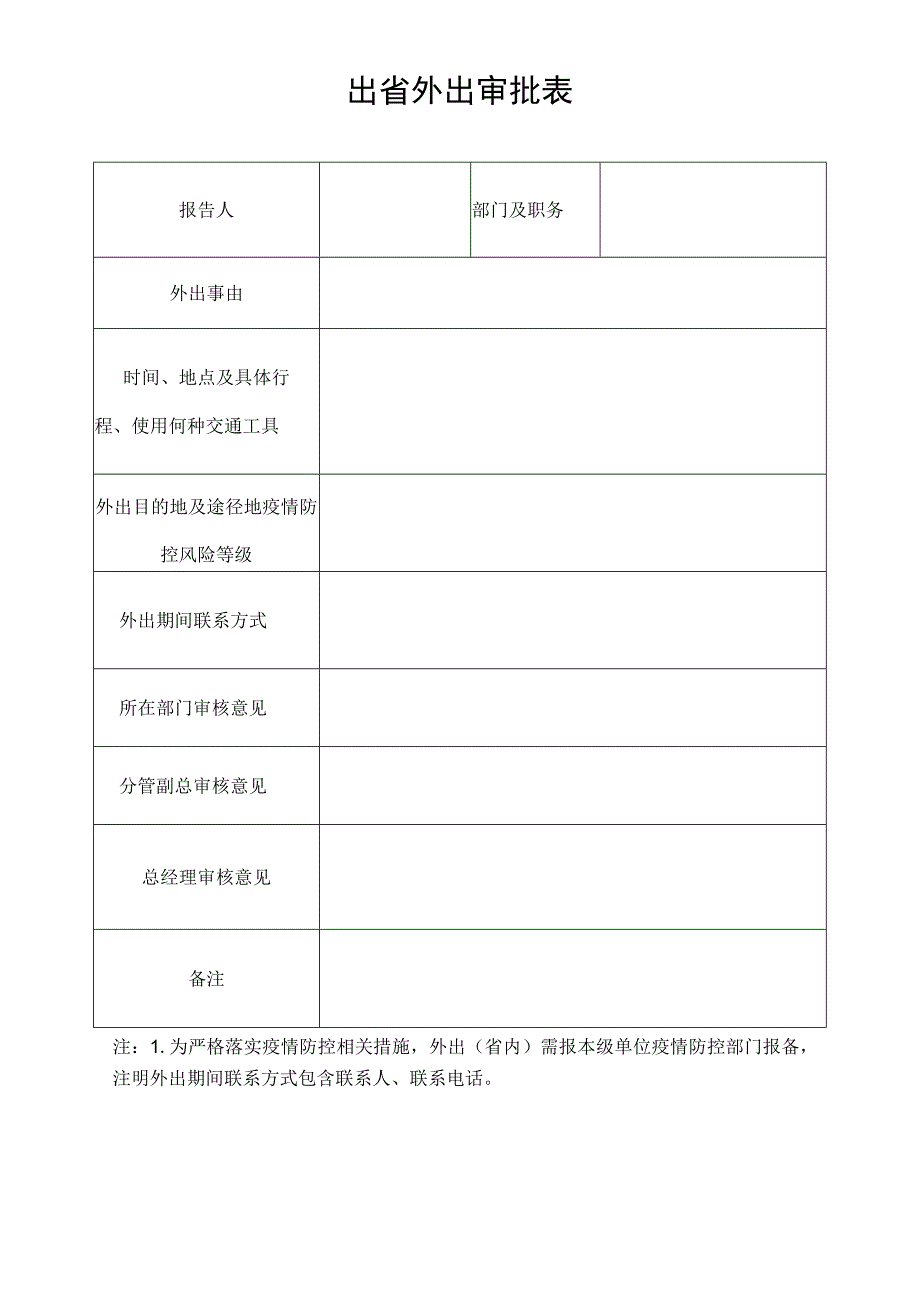 疫情期间外出审批报备表.docx_第3页