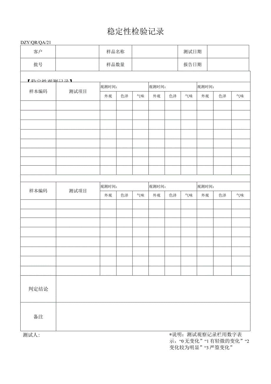 稳定性检验记录.docx_第1页