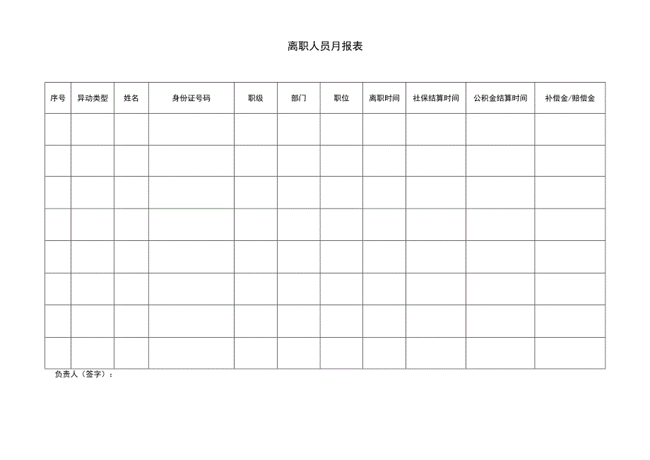 离职人员月报表.docx_第1页