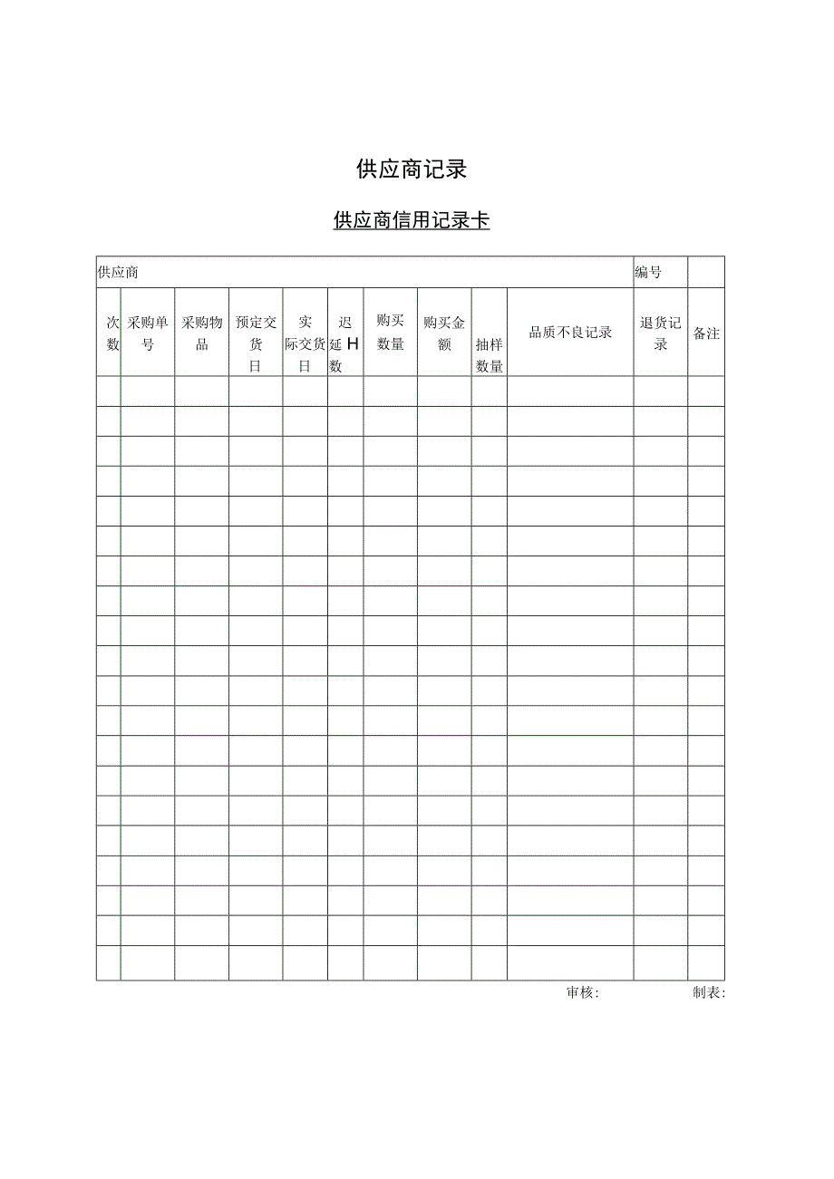 精品买卖合同及供应商信用记录卡.docx_第2页