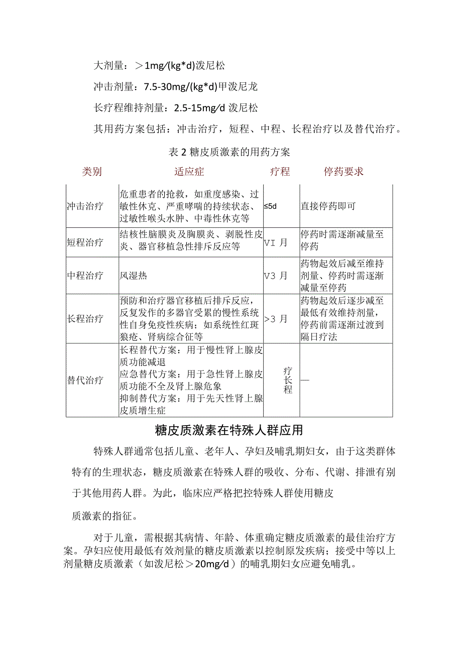 糖皮质激素临床应用、用药方案、特殊人群应用、全身不良反应、急诊疾病应用、风湿病中用法及注意事项.docx_第2页