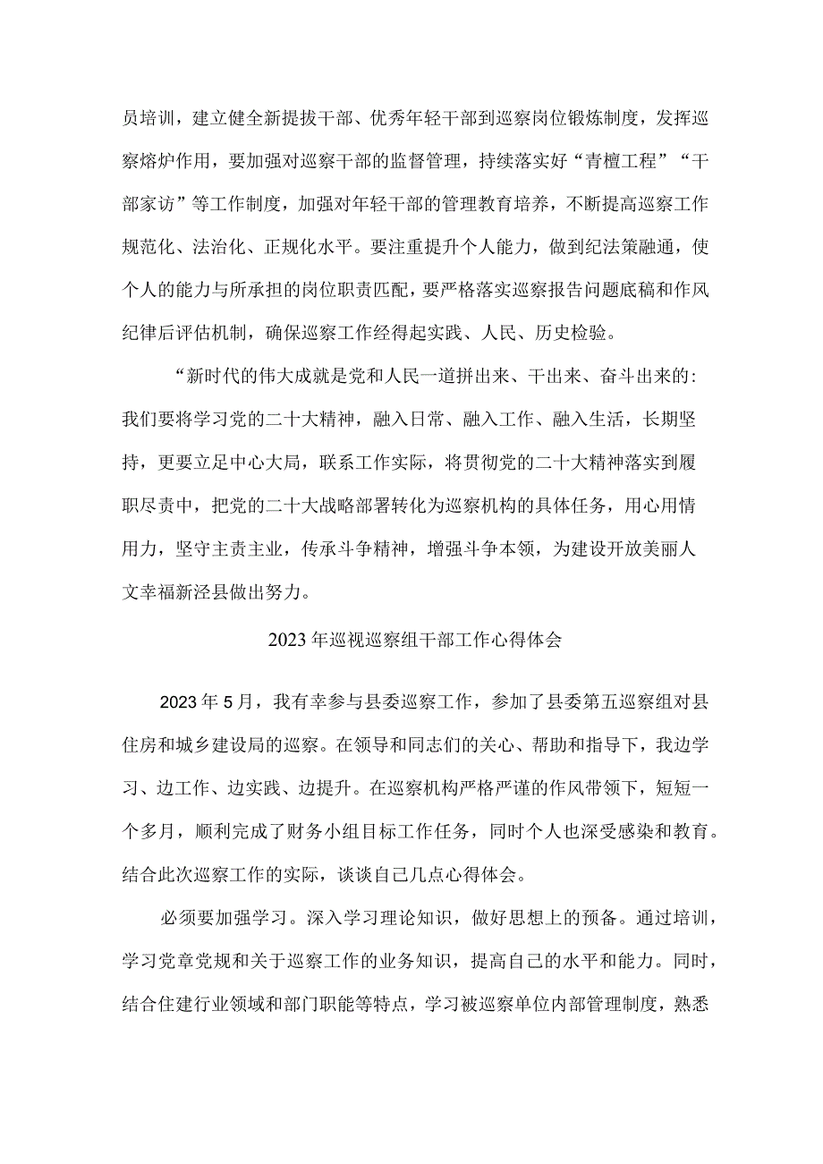 县委县政府2023年纪检巡察组巡检工作个人心得体会 （汇编10份）.docx_第3页