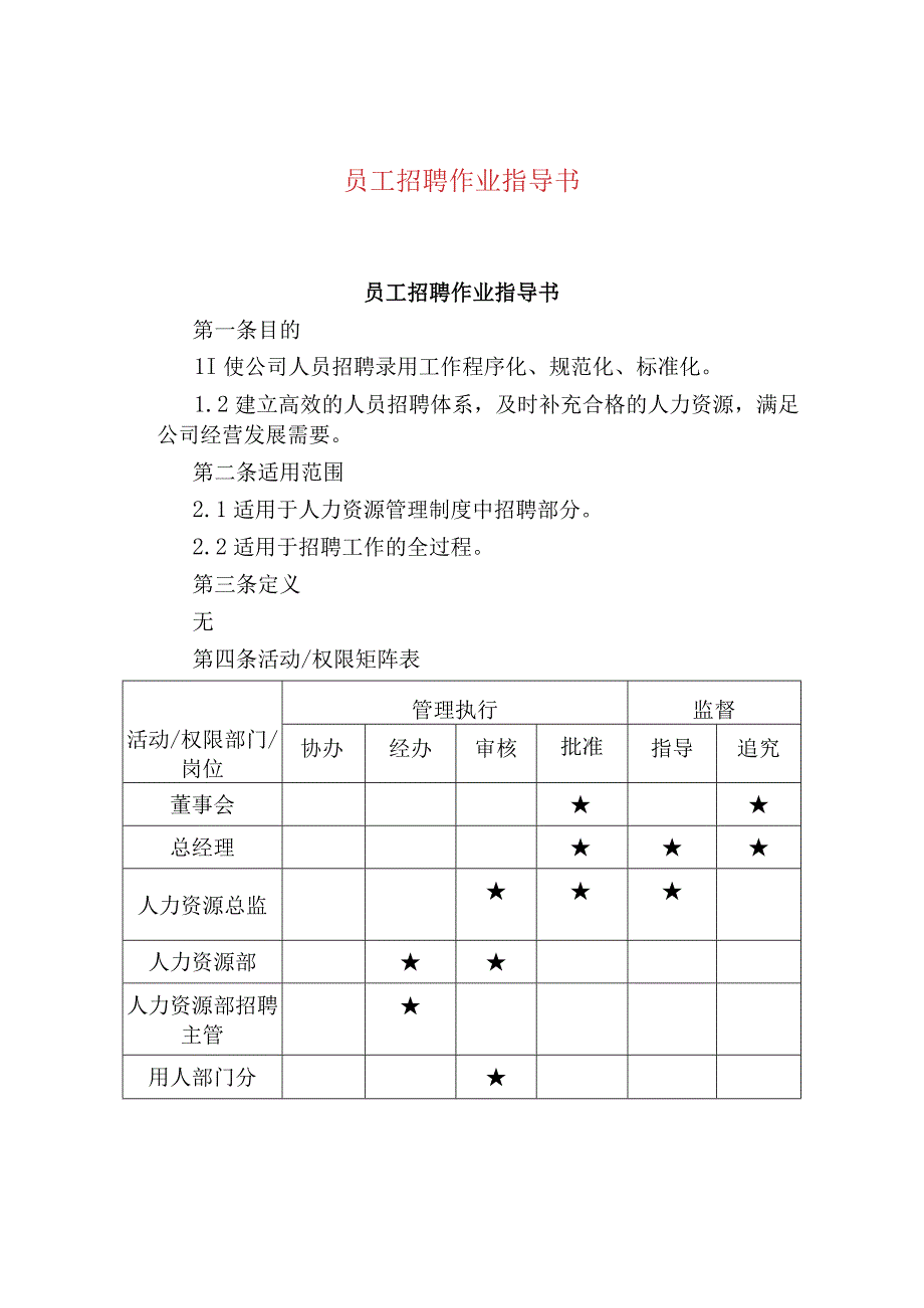 员工招聘作业指导书.docx_第1页