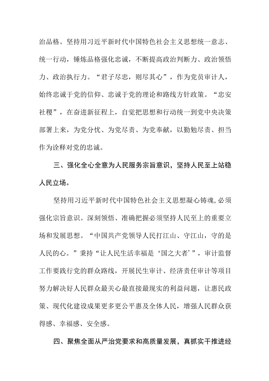 审计干部2023年主题教育读书班专题研讨交流材料五篇.docx_第2页