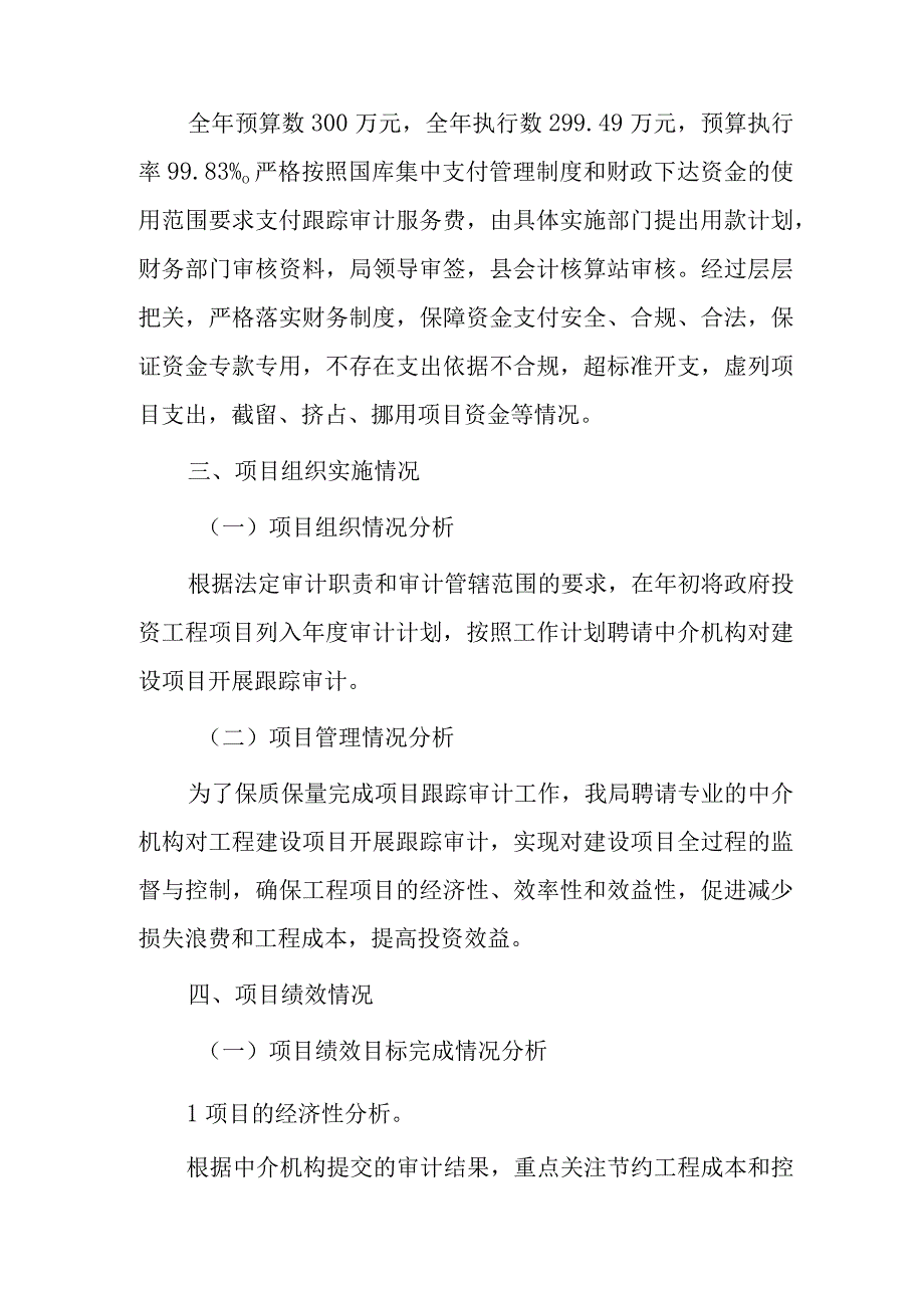 审计局20xx年项目支出绩效自评报告.docx_第2页