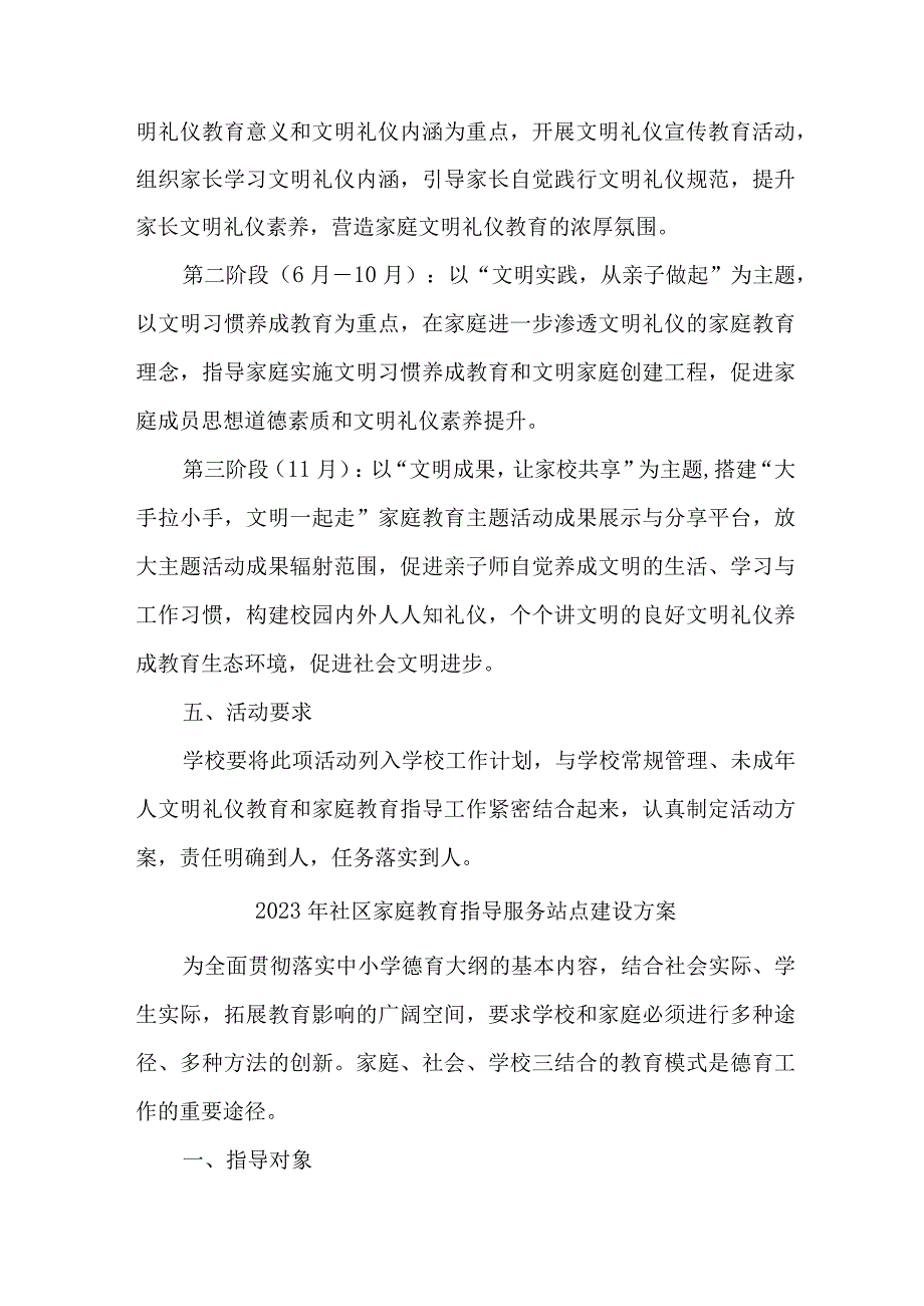 城区2023年社区家庭教育指导服务站点建设方案 3份.docx_第3页