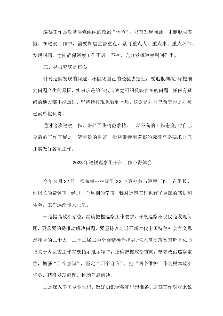 新编2023年市纪检巡察组巡检工作个人心得体会 汇编六份.docx_第3页