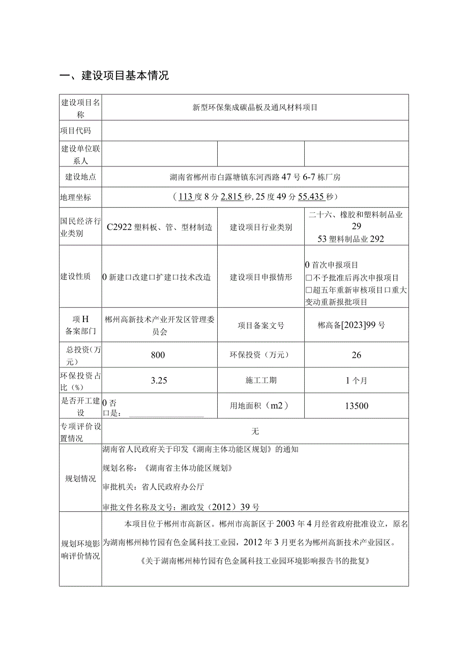 新型环保集成碳晶板及通风材料项目环境影响报告.docx_第3页