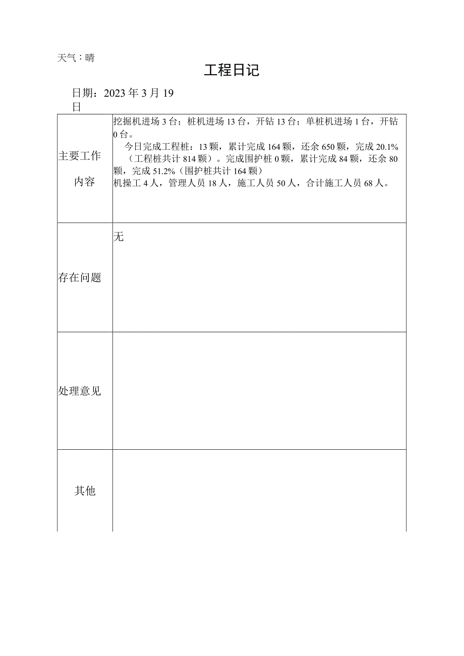 施工资料工程日记5.docx_第1页