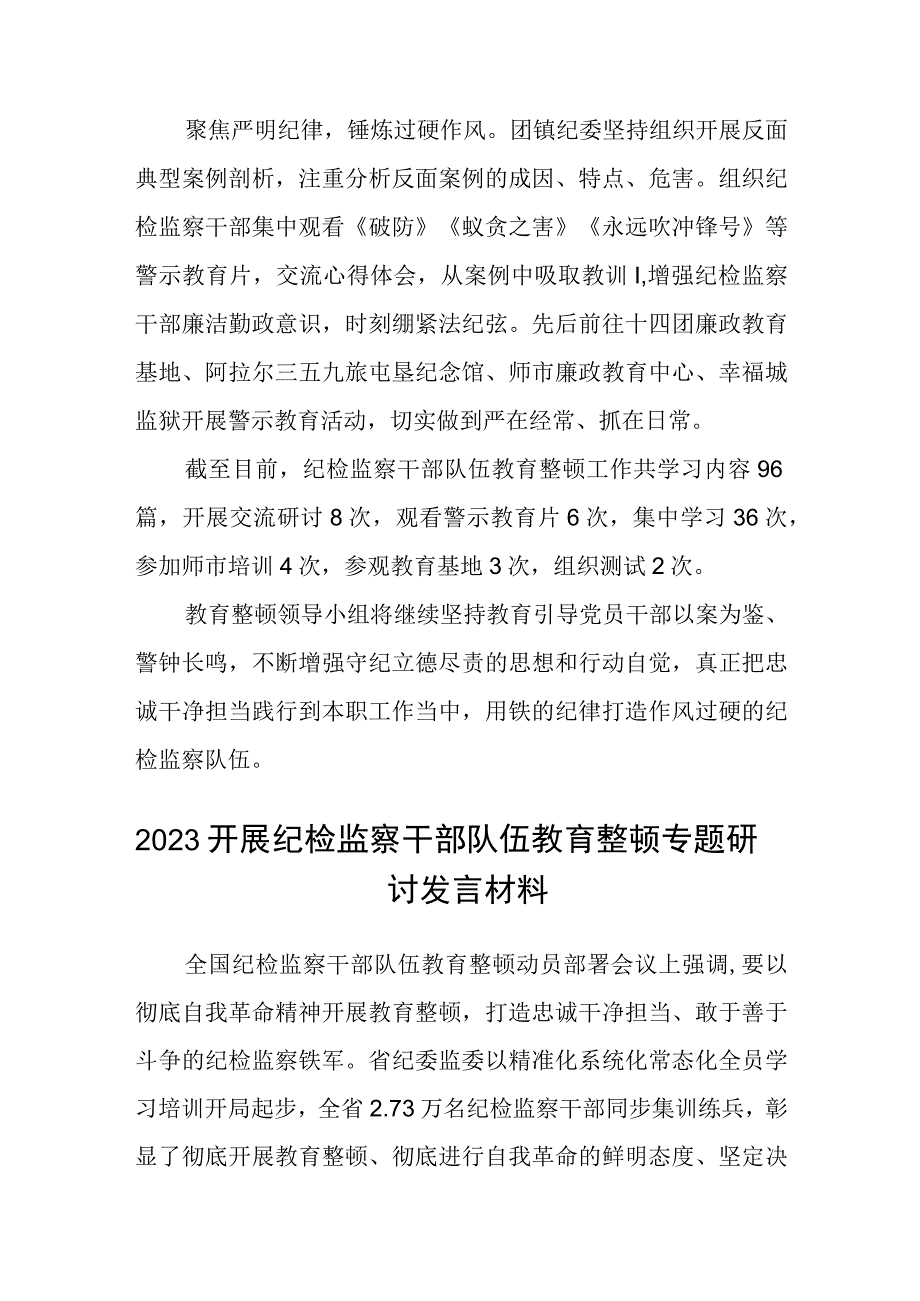 推动纪检监察干部队伍教育整顿研讨发言材料三篇.docx_第2页