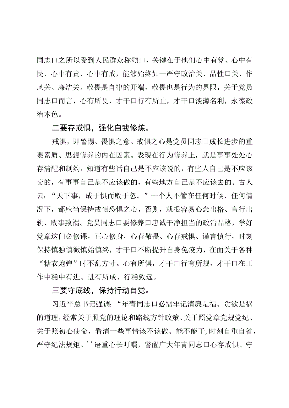 廉政会议研讨发言：筑牢底线意识严守纪律规矩涵养清风正气.docx_第2页