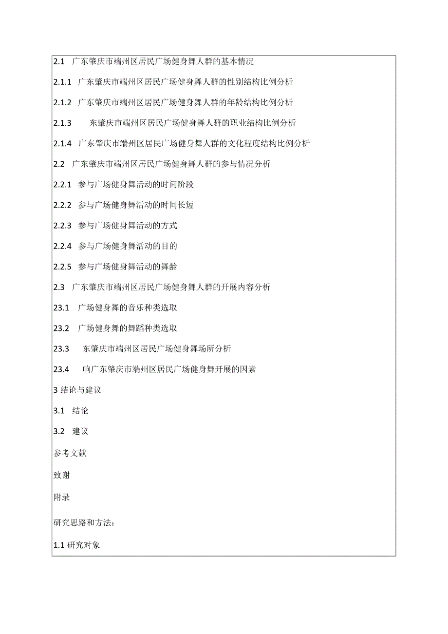 开题报告 居民广场健身舞开展现状的调查与分析.docx_第2页