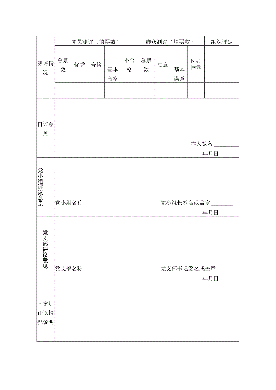 民主评议党员登记表.docx_第2页