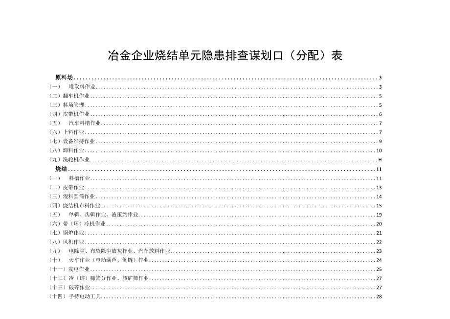 烧结隐患排查策划分配表.docx_第1页