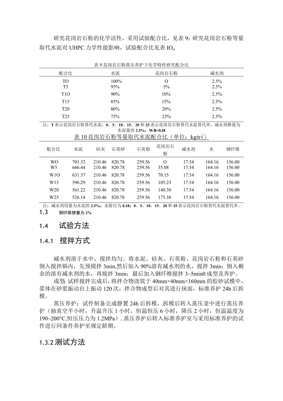 花岗岩石粉替代部分水泥的UHPC力学性能研究.docx_第3页