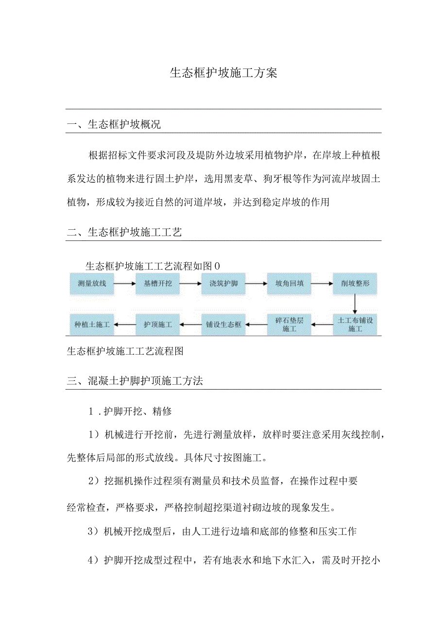 生态框护坡施工方案6.docx_第1页